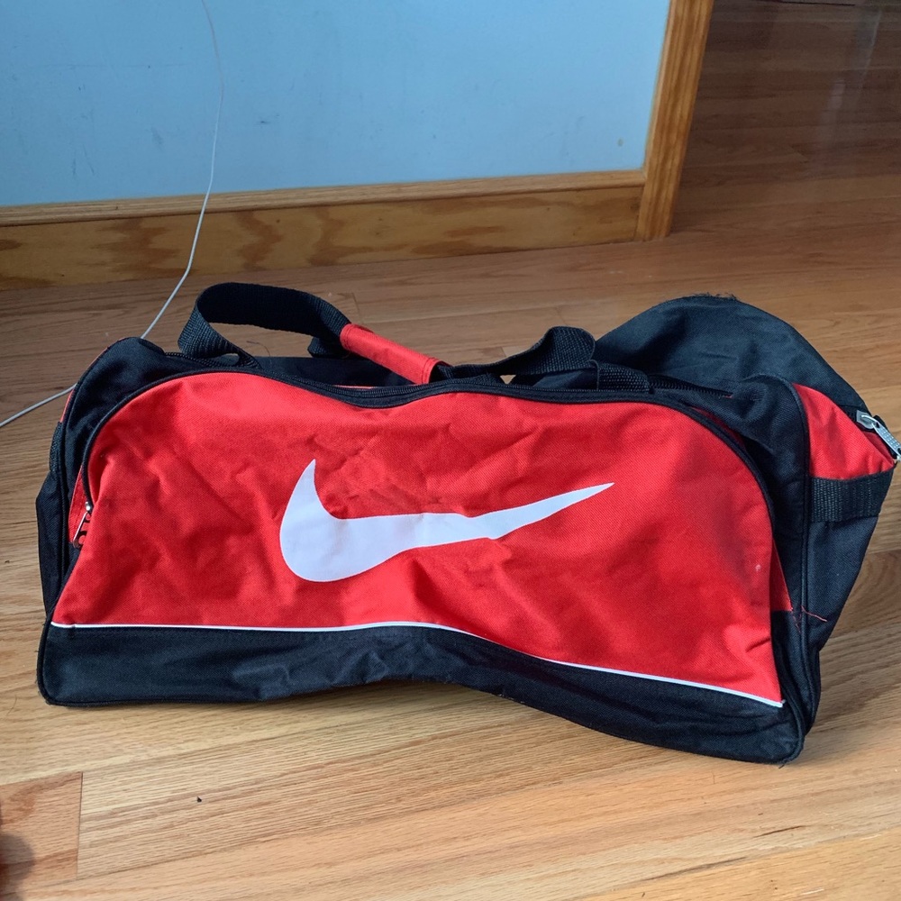NIKE Red Duffel Bag